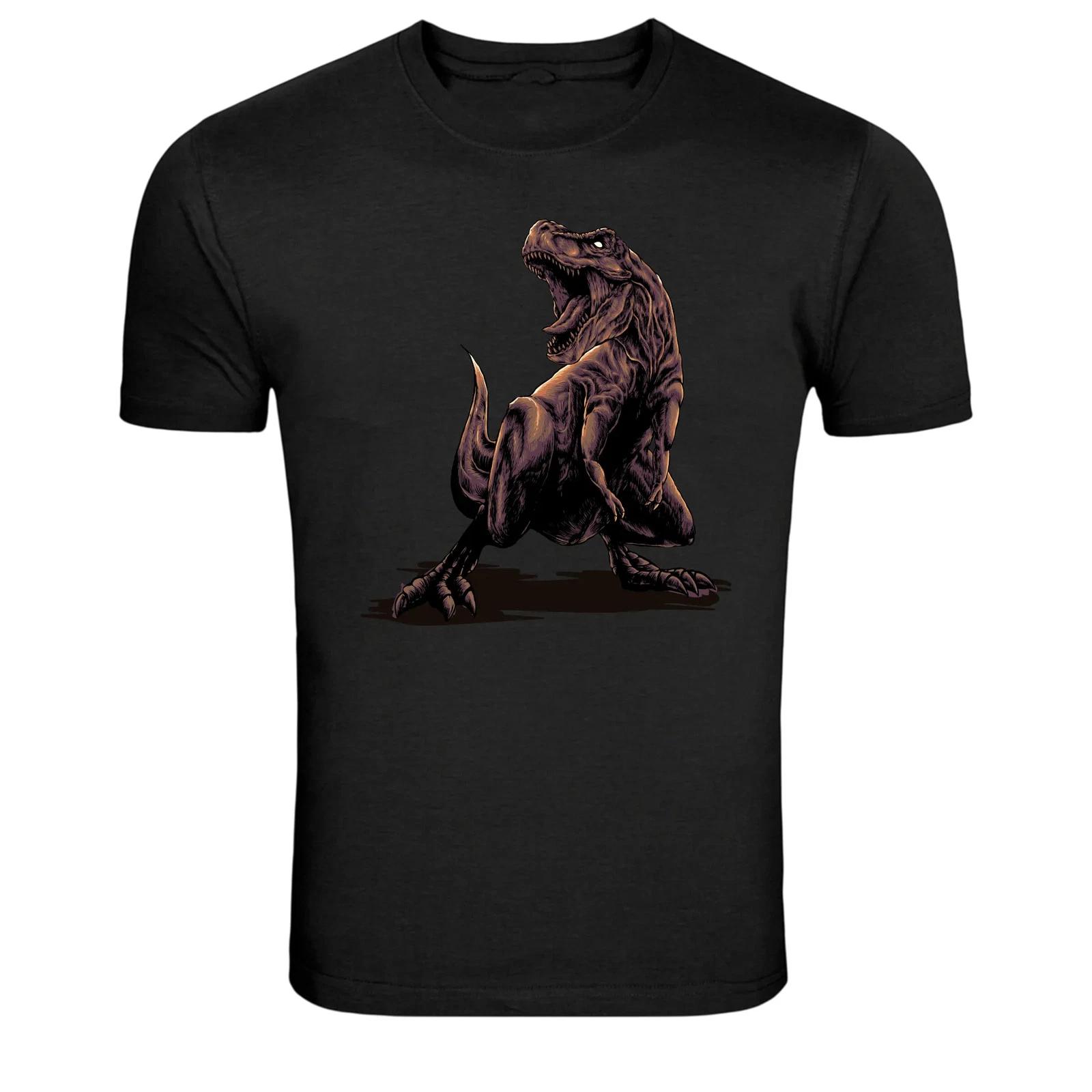 Tyrannosaurus Rex Dinosaur Graphic T-Shirt Prehistoric T-Rex Tee S
