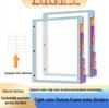 Cross-Border A4 Three-Hole PP Divider, 8 Pages, 30-Micron Thicker, Loose-Leaf Refill, Customizable Index Folder for Painting