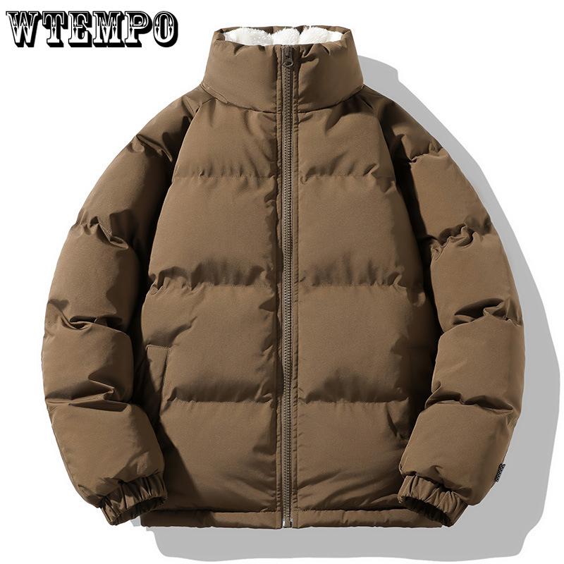 Winter Lambskin Cotton-padded Jackets for Men and Women Loose Thickened Cotton-padded Jackets for Cold Protection and Warmth and Couple Down Jackets