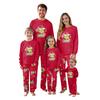 Juletrykk Familiematchende topper med lange armer+buksesett Familiematchende sett