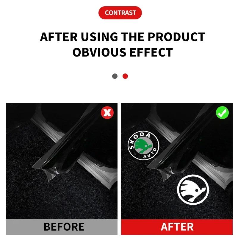 2025 New 2pcs Car LED Projector Ghost Logo Lamp Auto Door Welcome Shadow Lights For skoda Superb SUPERB Superb Octavia Fabia Roo