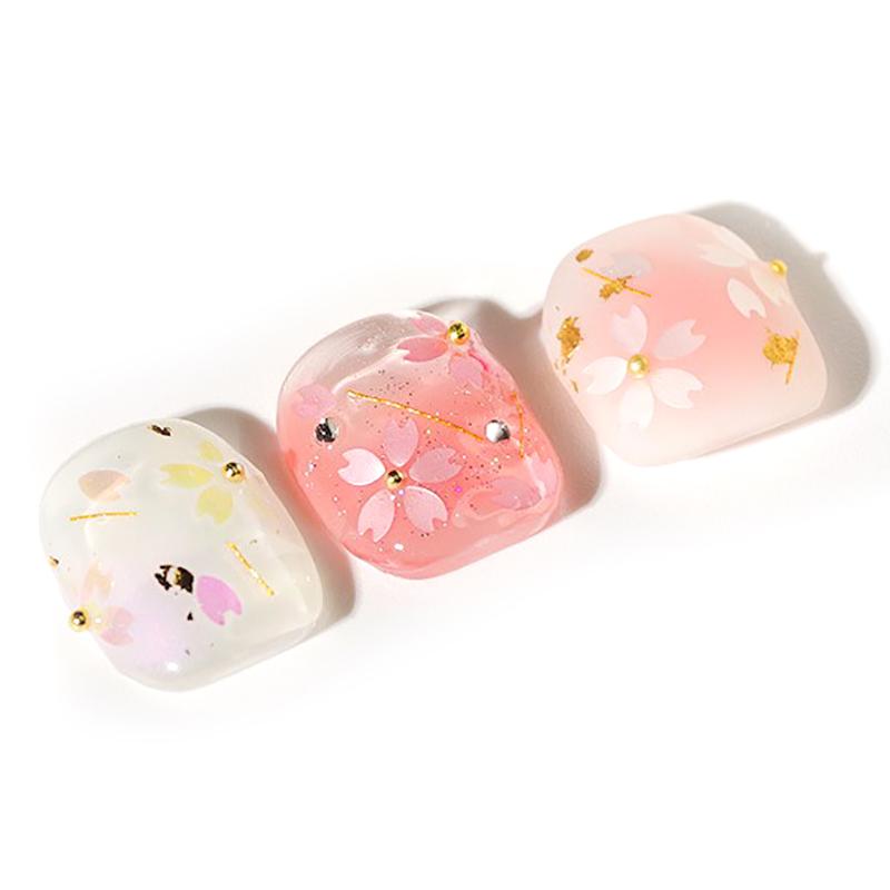 1Jar Cute Sakura Petals Sequins For Nail Colorful Floral Leaves Mixed Nail Art Glitter Beads Nail Art 3D Flakes