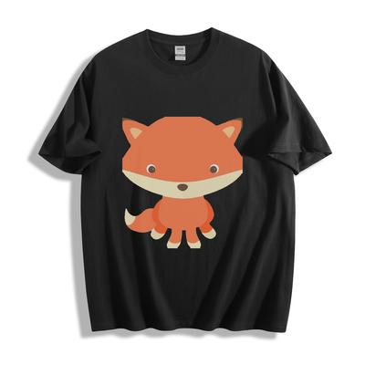 Niedliches Cartoon-Fuchs-Grafik-T-Shirt