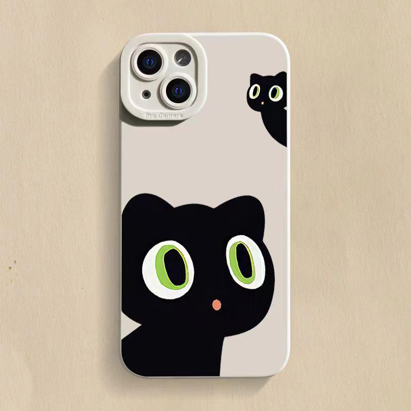 Black Cat Anti-Drop Phone Case for iPhone 8/XR/12/13/14Promax