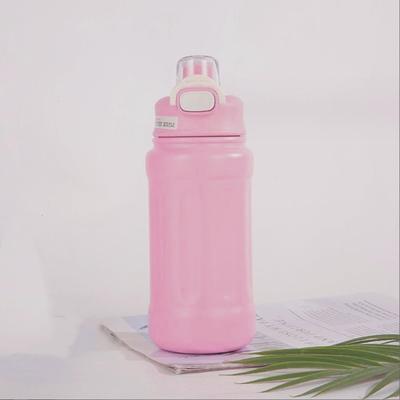 600ml Outdoorová termoska na vodu Nerezový izolovaný hrnek Udržuje chlad a teplo Termoska Cestovní vakuové lahve Růžová Dívka