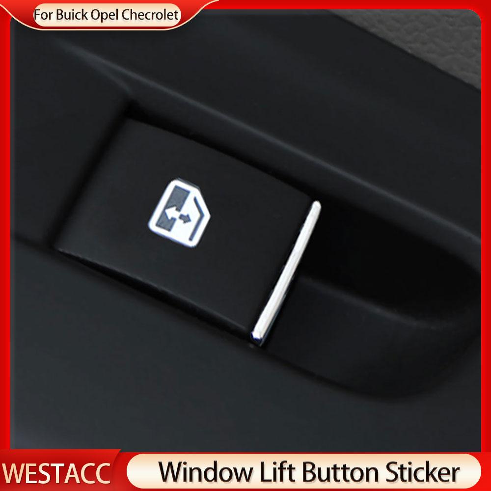 7Pcs/set Car Window Lift Button Sticker Sequins Trim for Chevrolet Cruze Malibu TRAX/Buick Encore Excelle/Opel Mokka