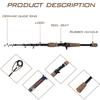 Telescopic  Fishing Spinning Rod Pod 1.8M-2.4M Lure Pole Feeder Casting Baitcasting Fishing Rod