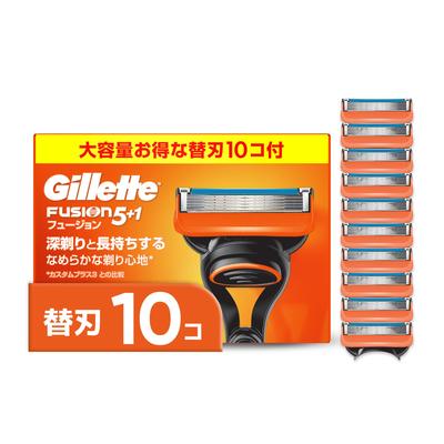 Gillette Gillette Razor Replacement Shaving Close Fusion [Authentic] Blades, 10-Pack, Men's Blade, Shave,