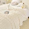 Light Luxury Solid Color Multifunctional Rabbit Velvet Blanket Winter Thick Warm Flannel Used for Bedroom Living Room Blanket