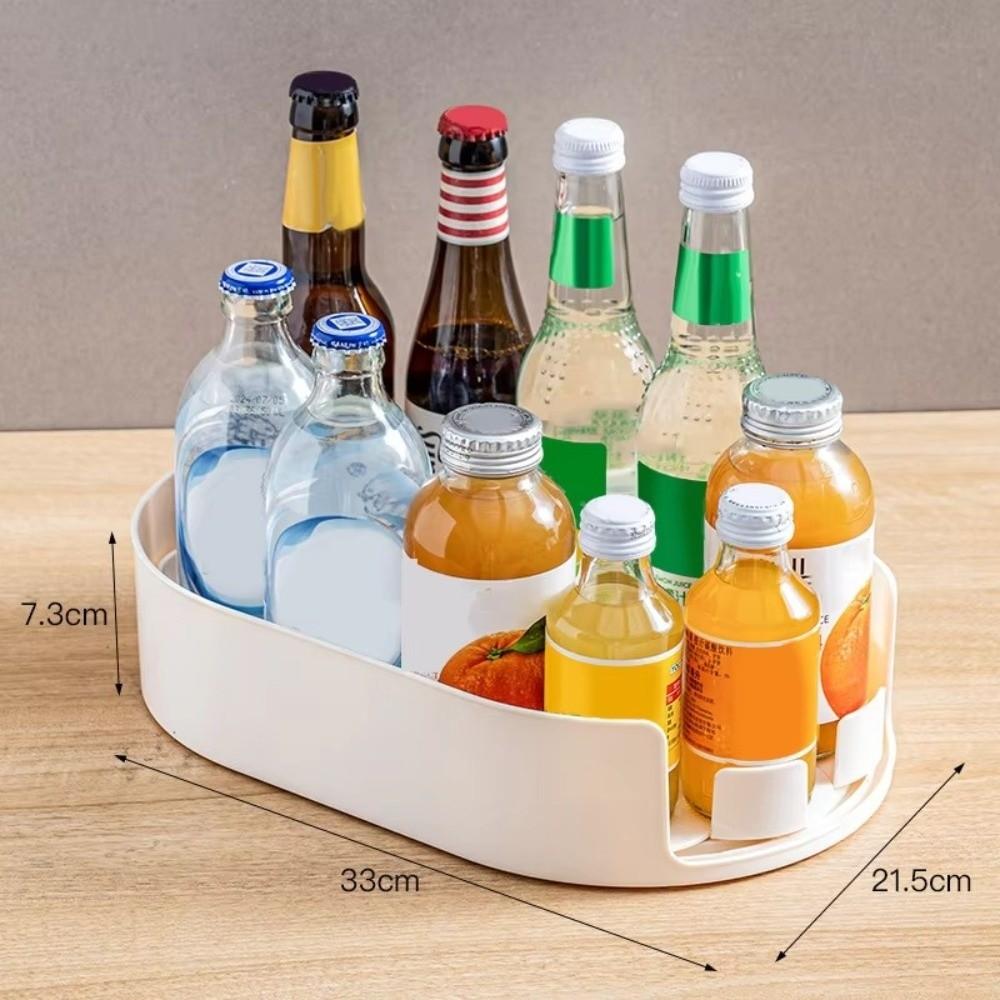 Easily Organize Countertop Organizer Rotating Design Fridge Organizer  Bathroom Cabinet