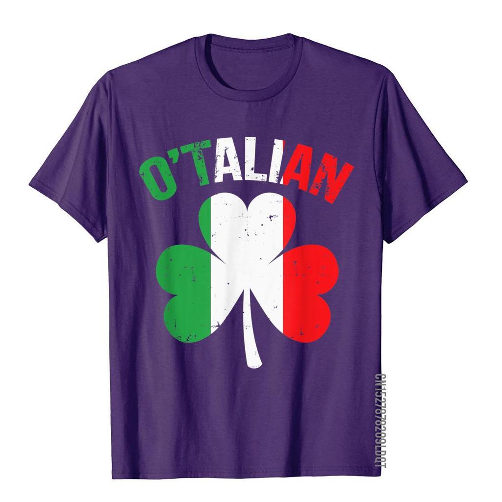 Funny Saint Patricks Day Irish Italian Otalian TShirt Simple Style3D Style Tops  Tees Fashion Cotton Mens Top TShirts