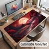 Space Cosmic Theme Customized Mouse Pad Personalized Print Name Text Desk Mat For Home Office Table Decor