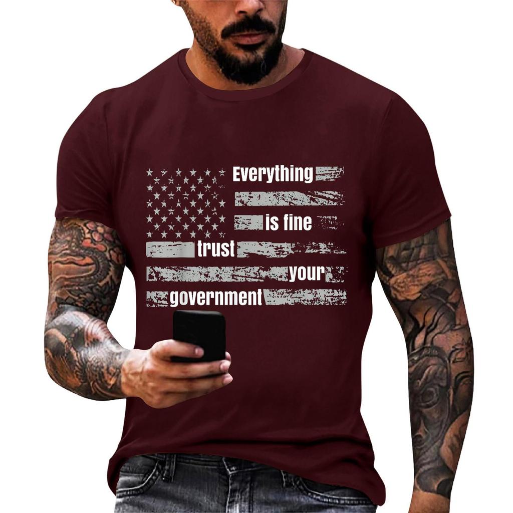 Everything Is Fine Trust Your Government Funny Humor Quote T-Shirt