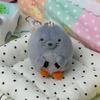 Cute Fried Shrimp Plush Toy Keychain Mini Cartoon Doll Backpack Pendant Bag Charm Decor