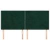Vidaxl Bed Headboards, 4 Pcs, Dark Green, 100X5X78/88Cm, Velvet