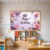 Flowers Wall Photography   Event Background   Party Banner   for  Birthday Indoor/Outdoor Kids