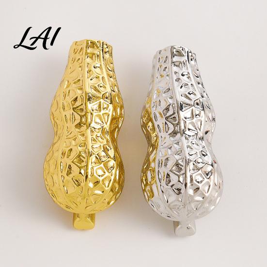 Elegant Fashion Accessory Peanut/Calla Shaped Flower Insert Brooch DIY Wearable Bouquet Holder Alloy Shirt Pin Brooch Clip Metal Vase Lapel