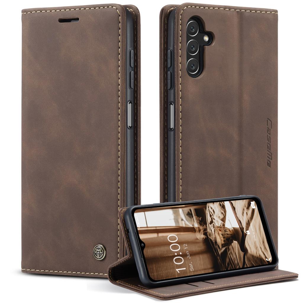 Suitable for Samsung A14 phone case, A13 card slot phone leather case, Galaxy A14 anti-drop magnetic protective case