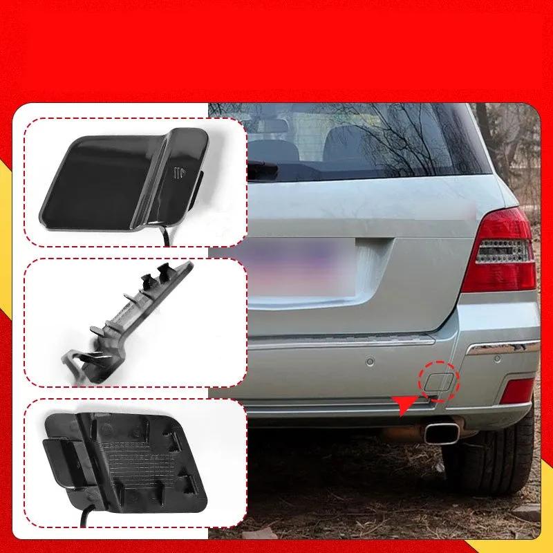 Anhängerhakenabdeckung für Stoßstange hinten Abschleppöse Kappe Für Mercedes Benz GLK X204 2048853223 2008-2012 Schwarz Silber