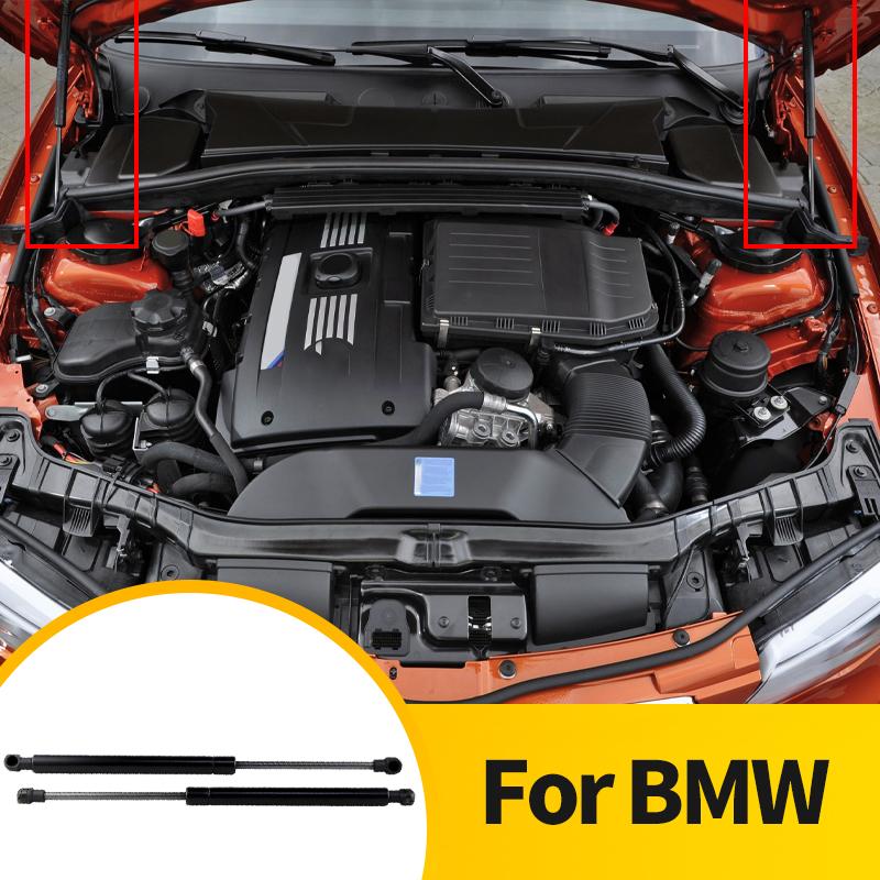 2PCS Front Bonnet Hood Gas Struts Support For BMW 1 Series E81 E82 E87 E88 2004-2012 Spring Support Lifter OEM 51237118370
