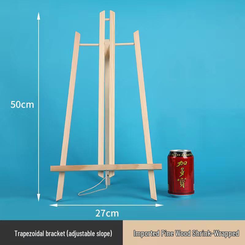 Children's Mini Folding Wooden Easel Tripod for Tabletop Art Display