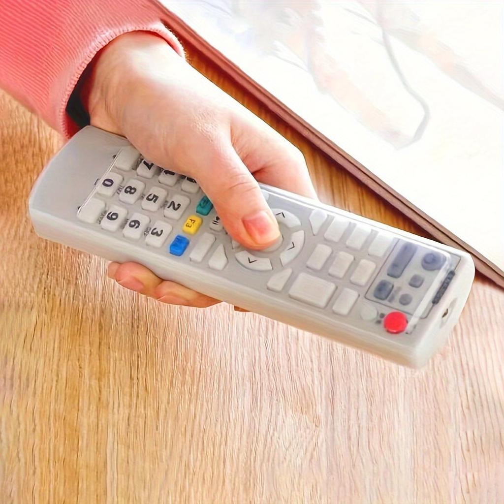 1ks silikonový ochranný kryt na dálkové ovládání, průhledné pouzdro pro ovladače TV/klimatizace, přenosné úložné pouzdro