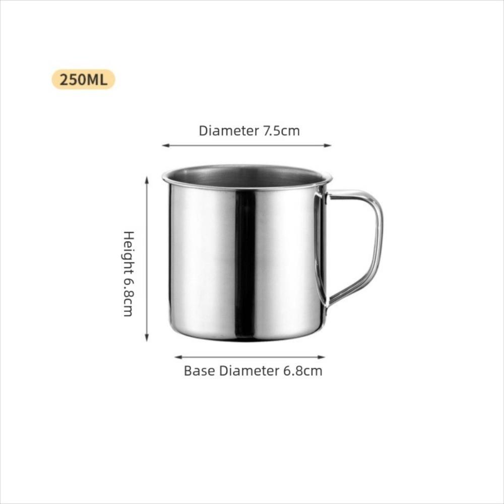 

Кружка для кофе из нержавеющей стали, портативная чашка для чая, высококачественная чашка для воды, для кемпинга, путешествий 250ml