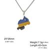 EUEAVAN Stainless Steel African Map Necklace Cameroon Rwanda Congo Berber Somalia Ghana Botswana Tanzania Flag Patriotic Jewelry