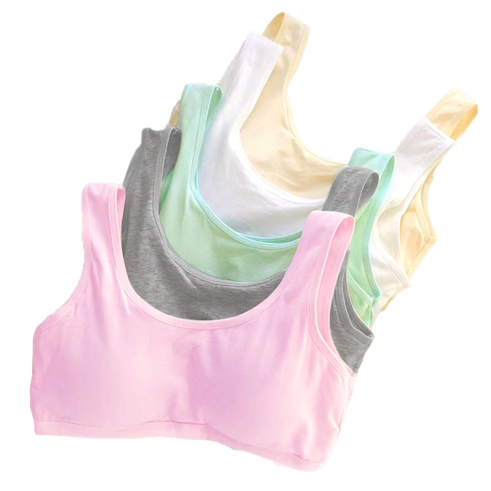 

RONGUI Одноразовые спортивные бюстгальтеры для женщин и одноразовое нижнее белье для и аварийной готовности 5 девочек, беспроводные, для путешествий, хлопковые, (5 Бюстгальтеров, Цвета)