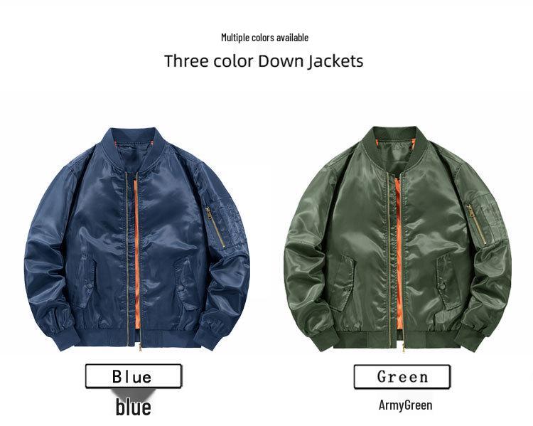 Men's Japanese Style MA1 Bomber Jacket - Spring/Autumn Casual Baseball Jacket