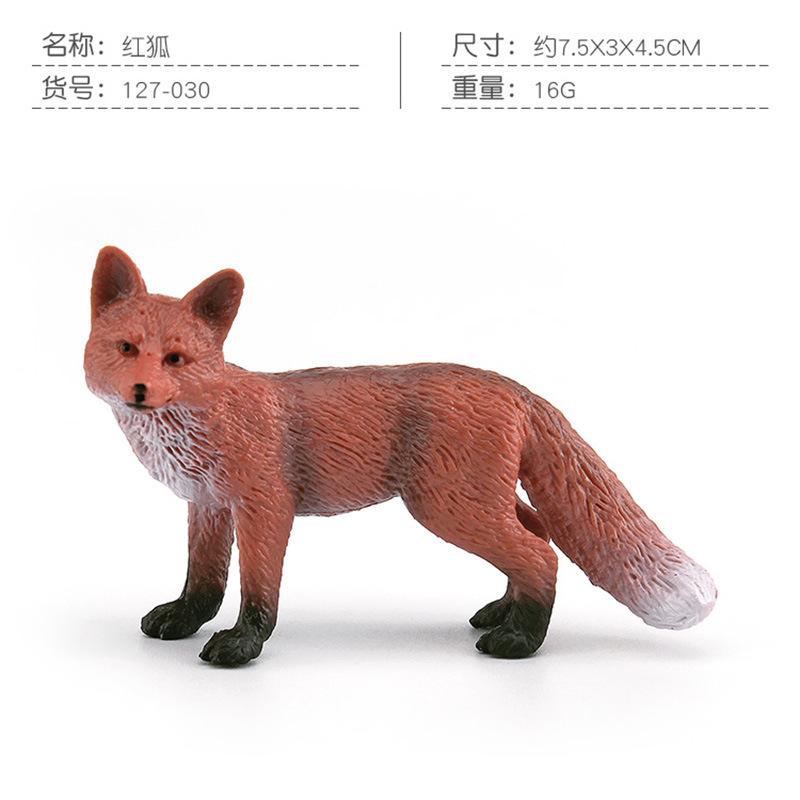 Simulated Forest Animal 5 Fox Model Red Fox Red Fox White Fox Sandbox Decoration Static Ornament Toy