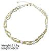 Natural Pearl Copper Bead Necklace 18k Gold Plated Luxurious Design Classic Necklace Banquet Wedding Women's Jewelry GN0862