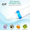 BPA Free Food Grade Silicone Baby Squeeze Spoon, Single-handed Rice Cereal Bottle with Feeder Flow Control, Easy Clean Dispensing Spoon