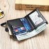 MVA Genuine Leather Mens Wallet Man Zipper Short Coin Purse Brand Male Cowhide Credit&id Wallet Multifunction Small Wallets