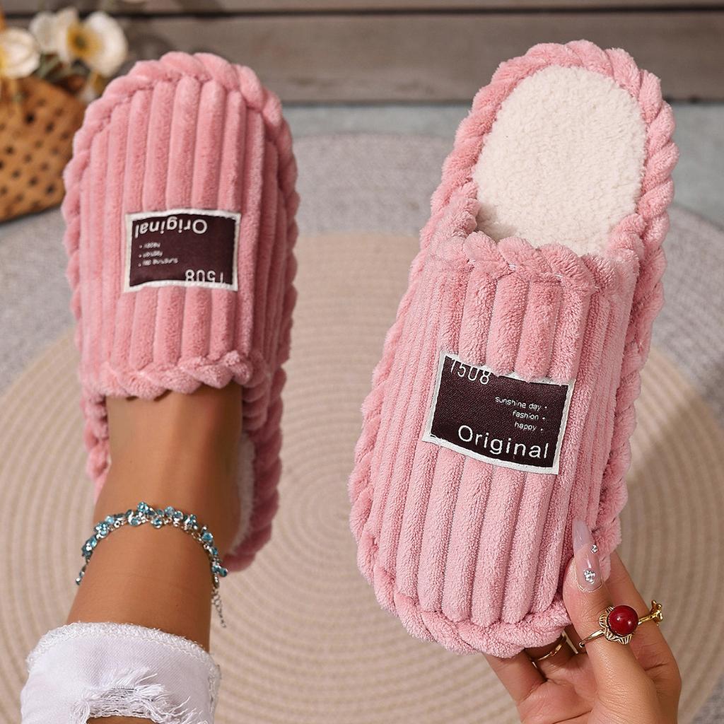 Fashion Women Winter Slippers 2025 Home Warm Fuzzy Lightweight Shoes Fashion Indoor Non Slip Breathable Casual Slippers Slides Women