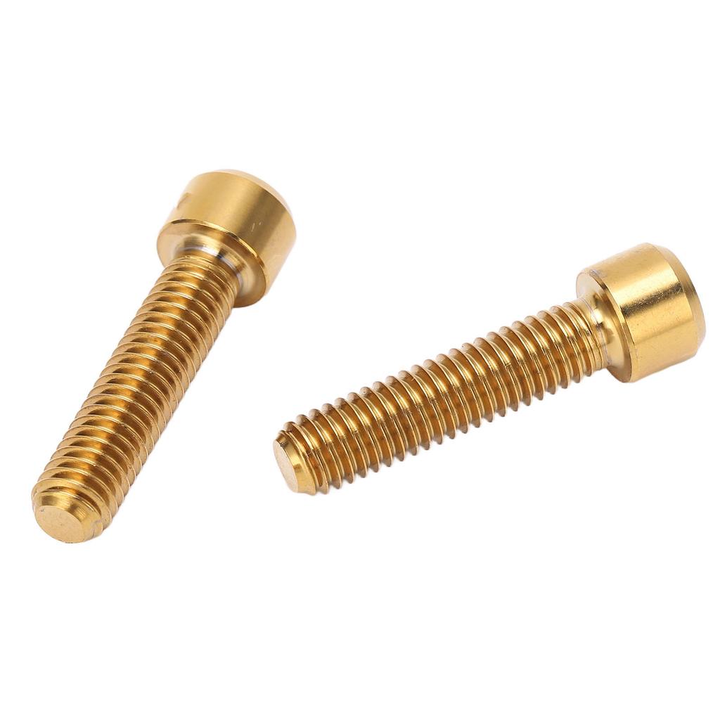 2pcs Bike Stem Screw M6 25mm Extended Alloy Bike Seatpost Screw for Mountain Road Bike