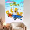 Cute Cartoon The SSimpsons Party Vinyl Backdrops Background Wall Cloth Baby Shower Kids Birthday Party Decoration