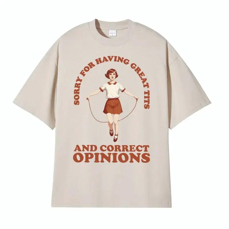 Trendy Creative Plus Size Cotton T-Shirt, Unisex Casual Round Neck Short Sleeve