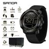 Sanda Multifunction Teen Sports Watch: Calorie Counter, Single Display, Pedometer, Waterproof.