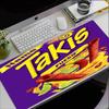 Custom Name Takis Fuego Theme Mouse Pad, Non Slip Rubber Base, Multifunctional Office & Home Decor, Perfect for Workspace Personalization.