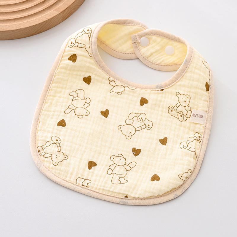 Weiches sechslagiges Baby-Lätzchen aus reiner Baumwolle - Mullwindel für Neugeborene