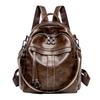 Women's Backpack Purse Multifunctional Retro Shoulder Bag Rucksack with Multiple Pockets