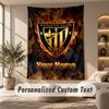Tapestry Custom Name Text, Wall Hanging Tapestry Home Room DecorAthletic Bilbao FC