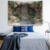 2D Stone Cave Pool Background Cloth for Relaxing, Nature and Spa Aesthetic Content