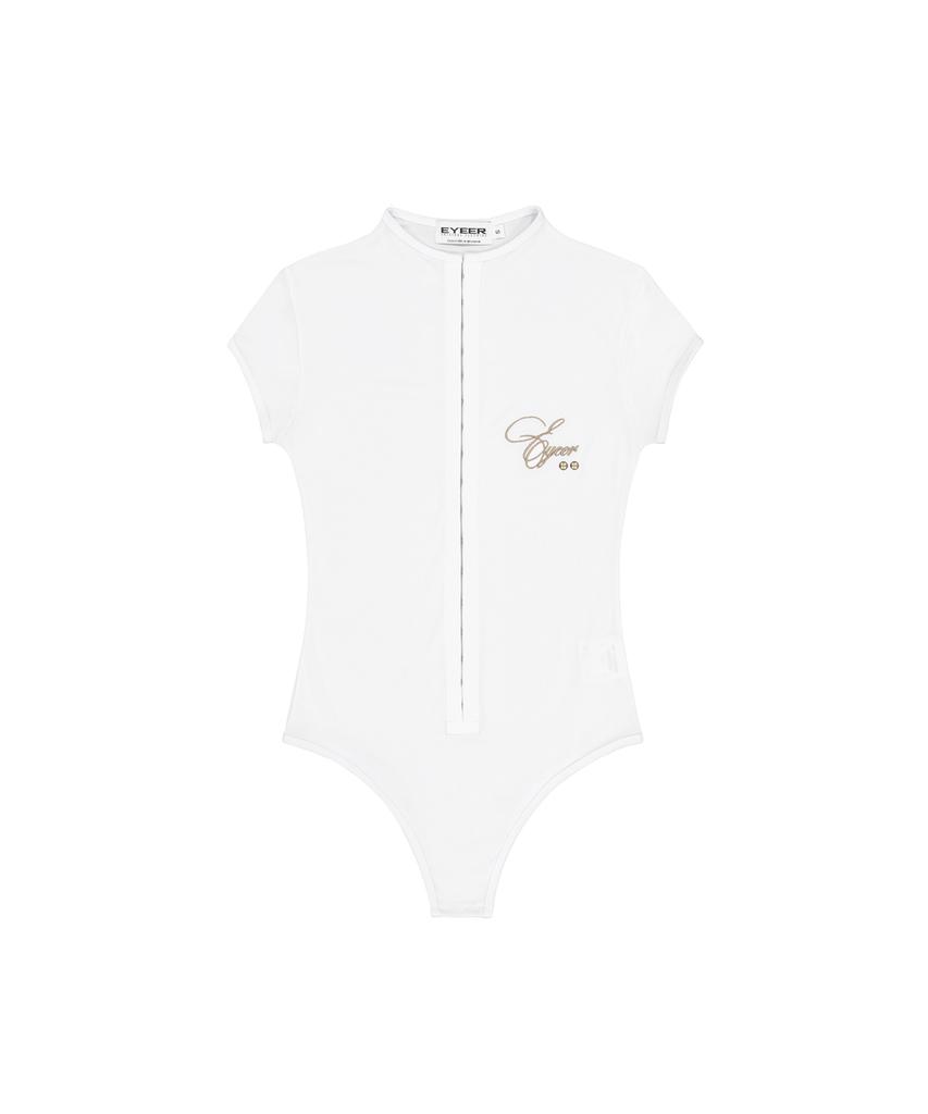 Iwaiial Script Logo Hook Short Sleeve Top - White