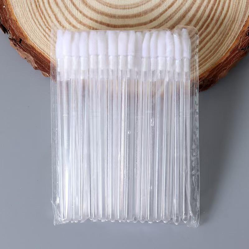50pcs Lip Brush Makeup Brushes Cleaning Brushes Extension Mascara Applicator Lipstick Wand Cosmetic Professional Supplies Tool