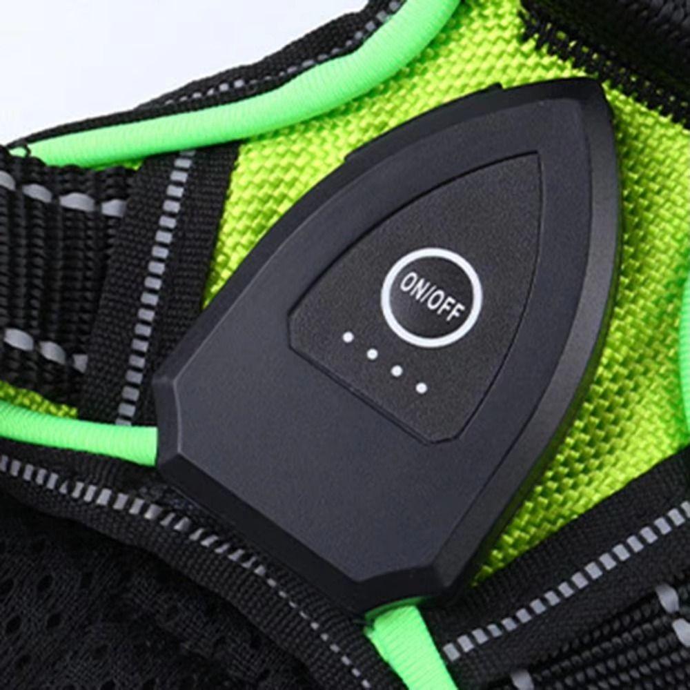 Light Up Luminous Pet Chest Strap Adjustable Dog Glow Vest Practical LED Dog Harness  Cats Pet