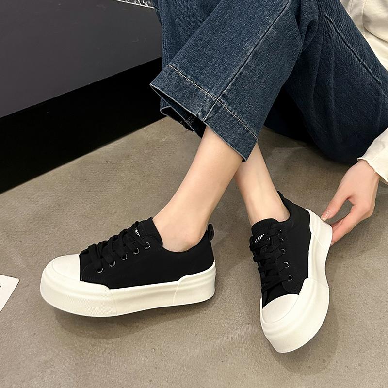 Fashion Thick Sole Women's Sneakers Leopard Print Designer Flats Casual Shoes Lace Up Running Sneakers 2024 Popular Fall Walking