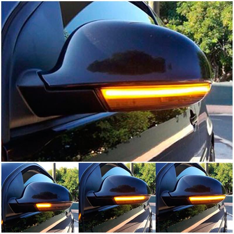 2pcs For VW GOLF 5 GTI V MK5 Jetta Passat B5.5 B6 Sharan Superb EOS Dynamic LED Turn Signal Light Side Wing Mirror Indicator