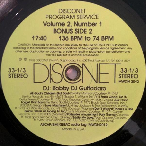 

12inch Record VARIOUS Volume 2 Number 1 MWDN201 Disconet Progra 1978 US Dance Electronica Used
